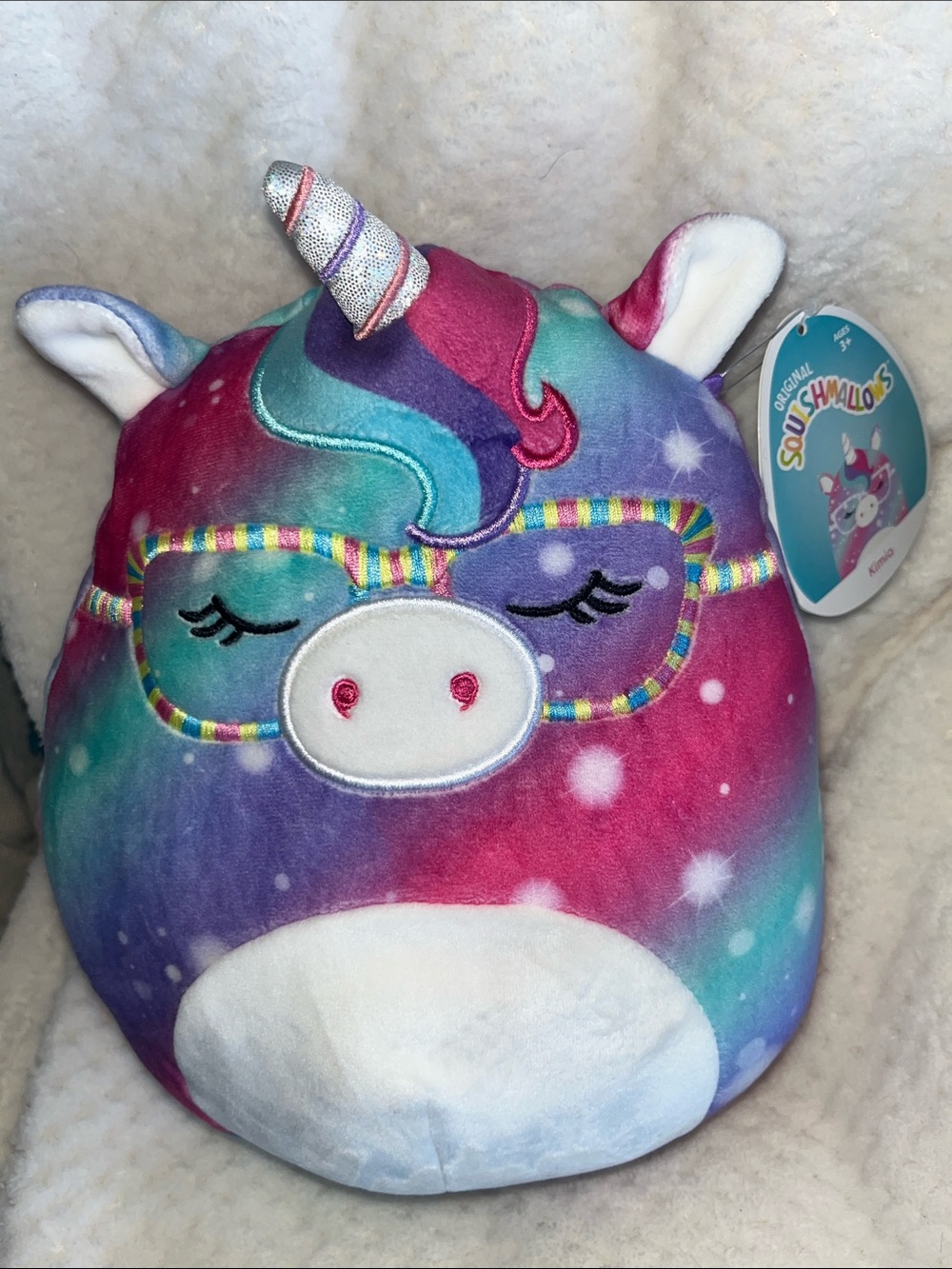 Squishmallows Kimia the Galaxy Unicorn - Plush Toy 8”